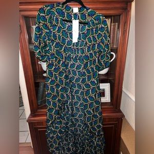 Silk and salt wrap dress